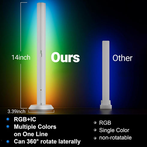 DAYBETTER RGB Light Bar, Gaming Light Bars with Multiple Placement Options, Smart LED Light Bars with Music Sync