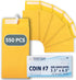 MOS #7 Coin Envelopes - 3-1/2" x 6-1/2" Gold Self-Seal Coin Envelopes #7 (550 Count) for Budgeting and Savings