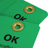 AccuformNMC OK - DO NOT ALTER Tag - NMC SPT3, 3 in. x 6 in., Pack of 25, Black Text on Green Base