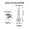 100Pcs #10x1'' Self Drilling Screws with Rubber Washer, 410 Stainless Steel Hex Head Self Tapping Roofing Screws