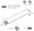 54 Counter Closet (12.5inch-54LED-1 Pack) LEPOTEC LED Under Lighting, Motion Kitchen Cabinet Light, Battery Operated