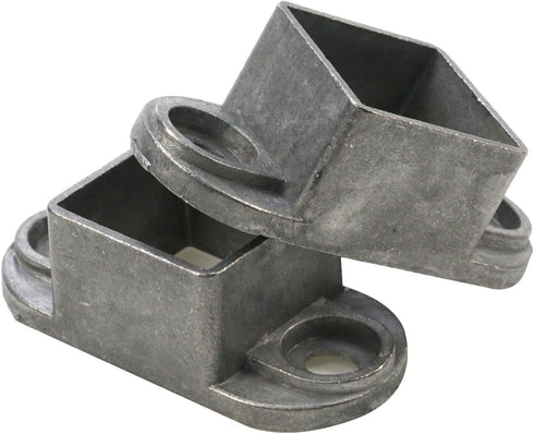 MY MIRONEY 10PCS 1.26" x 1.26" Square Post Flange Base Aluminum Alloy Hardware for Deck Railing Bracket