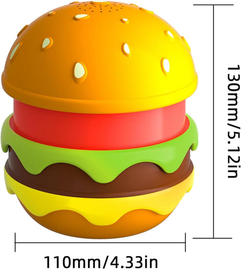 Dimmable 8 1800mAh Bewinner Hamburger Night Light with Bluetooth Speaker & White Noise Machine, Soothing Sounds