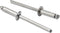 ISPINNER 50pcs 5/32" x 1/2" Stainless Steel Blind Rivets - Pack of 50 Pop Rivets