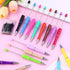 Vellibring 150 8 Pcs DIY Beadable Pen Kit Multicolor Bulk Ballpoint DIY Crafting Pens with Colors Refills & Bags