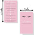 Lash Extension Aftercare Instructions Cards, 50 Pack, 2x3.5" Business Card Size, Pink Card Design