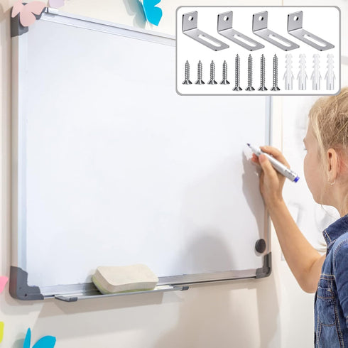 Oudain 40 Set Whiteboard Installation Hardware Kit, Wall Hanging Brackets, Screws, Expansion Tube, 1.26x0.47in