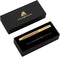 Luxury Wooden and Metal Rollerball Pen Set with Spare Gel Ink Refill,Rosewood,White