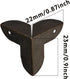 bociloy 24PCS 0.87" 0.87" Metal Box Corner Protectors, x Antique Bronze Triangle Edge Guard for Furniture, Cabinet