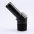 1/2" NPT Male to 5/8" Hose Barb Fitting Adapter, 45 Degree Aluminum Black