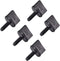 uxcell M4 x 12mm Thumb Screw Bolt, Hand Driven Spade Nylon Plastic Screws for RC Model Aircraft, 5 Pcs
