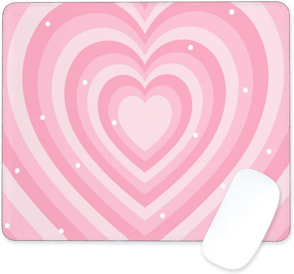 Pecfamly Cute Kawaii Cutecore Aesthetic Pink Girly Gaming Mouse Pad Small, Gamer Girl