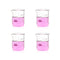 4pcs 250ml Upgraded Thick Glass Beakers, Griffin Low Form Beaker Set with Double Scale