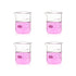 4pcs 250ml Upgraded Thick Glass Beakers, Griffin Low Form Beaker Set with Double Scale