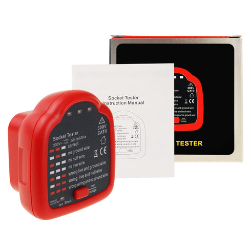 Automatic Electric Circuit Polarity Phase Voltage Detector, Wall Plug Breaker Finder US Socket Tester