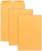 EnDoc 10 x 15 Clasp Envelopes, 10 Pack Brown Kraft Mailing Gummed Seal, 28lb Heavyweight for Home, Office