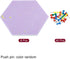 PATIKIL 8 Pack Hexagon Felt Board Tiles, Self Adhesive Mini Moon Wall Pin Bulletin Board for Home Office Decor