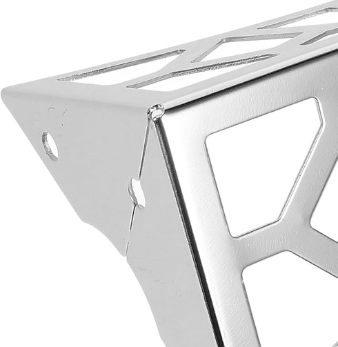 4pcs 10cm Cabilock Chrome Metal Furniture Legs with Hollow Patterned Design, Replacement Sofa and Cabinet Support Feet