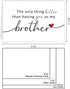 HCIU6YGQ Pregnancy Announcement Card for Brother, Uncle Baby Announcement Ideas Card for Men, Pregnancy Reveal Cards