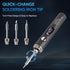 Larlarsa 3 Cordless Soldering Iron Kit, Rechargeable USB-C Soldering Pen with OLED Screen, Portable Battery Powered
