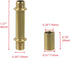 6 1.57"/40mm KUMGROT Pcs Double Ended Straight Tube Light Pole Kit with Connector Lamp Hardware Fittings for Pendant