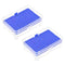 uxcell Pipette Tips Box, 96-Well Polypropylene Tip Holder, 10ul Pipettor, 4.5mm Hole Diameter, Blue, 2Pcs