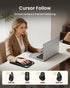 ProtoArc MP50 12x8 Inches, Ergonomic Mouse Pad with Wrist Rest, PU Leather Mousepad with Massage Design, Soft Memory