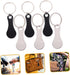 6pcs NUOBESTY Shopping Cart Token Keychain Stainless Steel Keychain Ring Shopping Token Holder Decorative