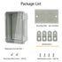 ABS Plastic Dustproof Waterproof IP65 Junction Box, Hinged Shell Electrical Project Enclosure with Clear Cover