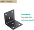 90 (50x50x50mm) Heavy Duty Stainless Steel Corner Bracket,ULIFESTAR L Shaped Shelf Bracket Degree Corner Brace Large