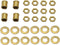 Lamp Pipe Locknut and Brass Lock Nut Fasteners for Standard 1/8 IP Threaded Pipe, Perfect for Lamp Assembly