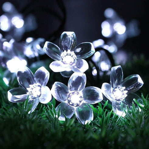 FULLBELL 33 100 LED Lights for Bedroom Flower String Lights Feets LED Memory String Lights Indoor Outdoor Fairy Lights