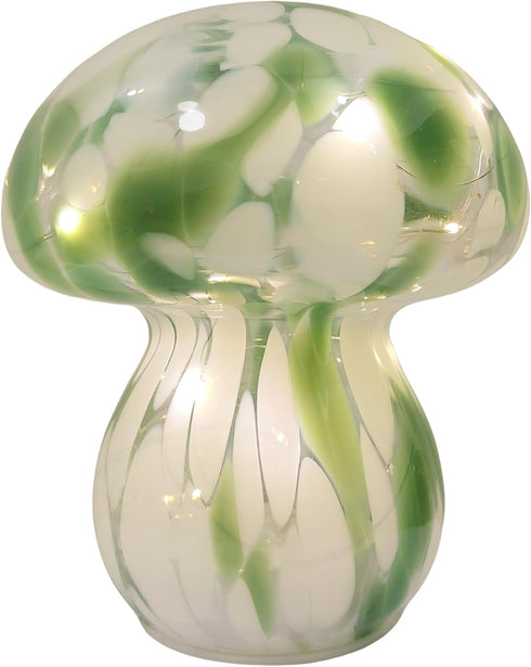 Mushroom Table Lamps Night Lights Cute Glass Nightstand Bedside Desk Lamps for