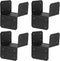 4 Pcs Black Joist Anchor Connector for 6×6 Post, 11 Gauge Adjustable Post Cap Roof Tie Header Hanger