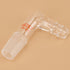 XCD Glass Vacuum/Gas Adapter 90-Degree Bent Borosilicate Glass Inlet Adapter with 14/20 Inner Joint Hose