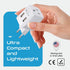 Ceptics European, Egypt Travel Adapter Plug with Dual USB - Type C - 2 Pack - Light Weight for Cell Phones, Chargers,