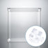 8Pcs INCREWAY Acrylic Cube Corner Code Connectors Square Acrylic Corner Code Support Shelf Corner Brace Right Angle
