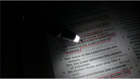 John 3:16 Religious Bible Gift Pen, Illuminated Writing Tip and Stylus for Men Women