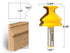 1-1/2-Inch 1/2-Inch 16129 YONICO Router Bits Base Cap Molding Shank