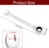 13mm Metric Ratcheting Combination Wrench, 72 Teeth SAE 12 Point Ratchet Box Ended Spanner Tool