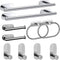 Bathroom Hardware Set, 16" Bathroom Towel Holder with Toilet Paper Holder, Towel