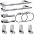 Bathroom Hardware Set, 16" Bathroom Towel Holder with Toilet Paper Holder, Towel