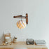 SEWACC Wall Mounted Hanging Lamp Bracket, Foldable Wood Sconce Lamp Holder for Pendant Light, Adjustable Angle Wall