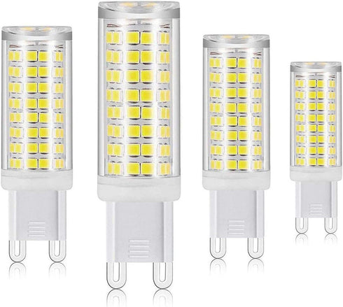 XRZT G9 Led Bulbs T4 Bi-Pin Base, 6000K Daylight White Light Dimmable Chandelier