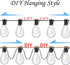 120FT 30+2 Bulbs REEMEER Outdoor String Lights, Ultra Long Waterproof Shatterproof Led Outside Patio Lights for Porch