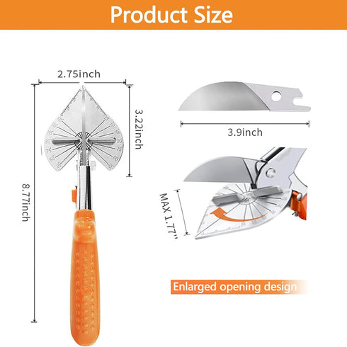 Miter Shears, Angular Cutting Molding with Miter Gauge, Multifunctional Molding Cutter for Easy Cutting Angles