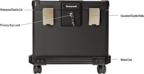 Honeywell Safes & Door Locks - 1106C Wheel Cart for 1106 File Chest, Black