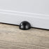 JQK Floor Door Stopper, Snowboard Hanger Storage, Stainless Steel Sound Dampening Door Stop Bumper, 5 Pack Black