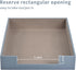 Leather Letter Tray, Stackable File Document Tray, Desk Organizer for A4 Paper, Grey Desktop Storage