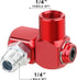 Hromee 1/4 Inch NPT 360 Degree Swivel Air Hose Connector, 2 Pack Industrial Fittings